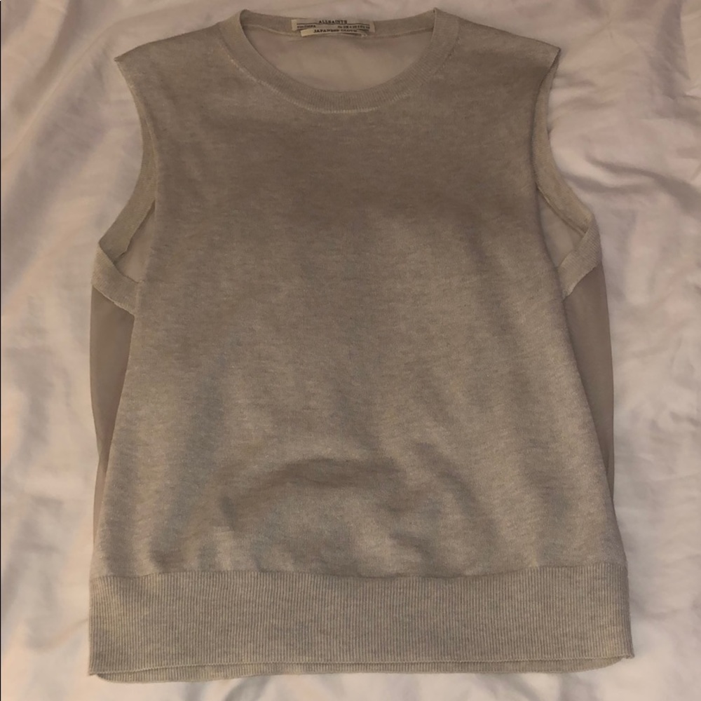 All Saints Top - sheer back
